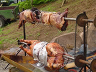 Tivola's Welt - Bildergalerie Neuendorfer Dorffest im Jahr 2003 - Beatabend mit der Gruppen The Jets, Sperrstund und Sohlmen